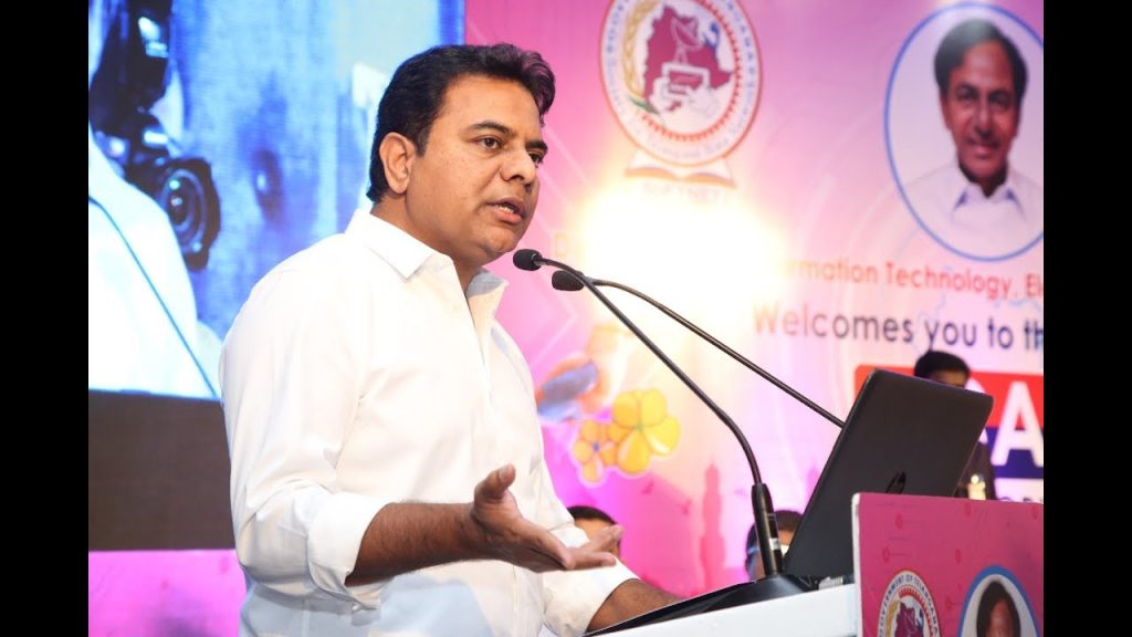 Minister Sri KTR speech at the launch of T-SAT
