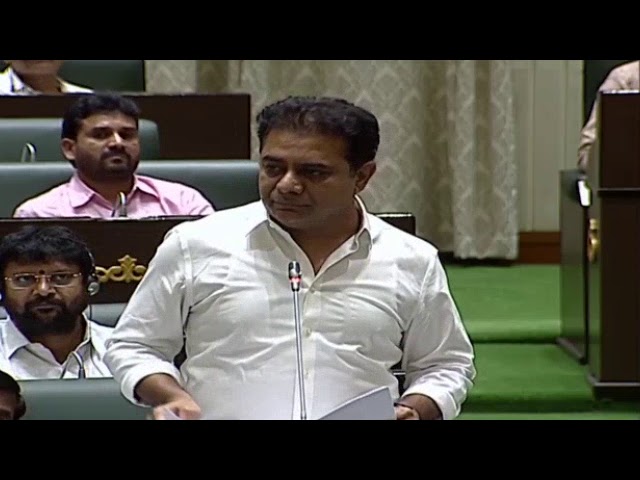 IT & Industries Minister Sri KTR speaking in Legislative Assembly