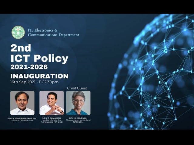 Inauguration of 2nd ICT Policy 2021-26 #ITisTelangana