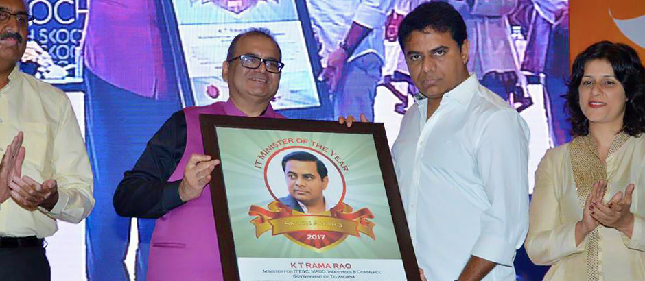 Minister KT Rama Rao is the SKOCH IT Minister of the Year