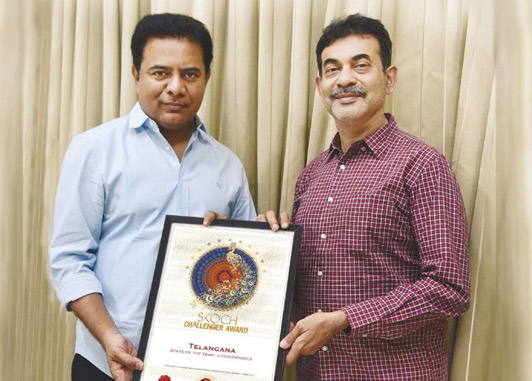SKOCH selects Minister KTR for ‘Best Performing IT Minister’ Award