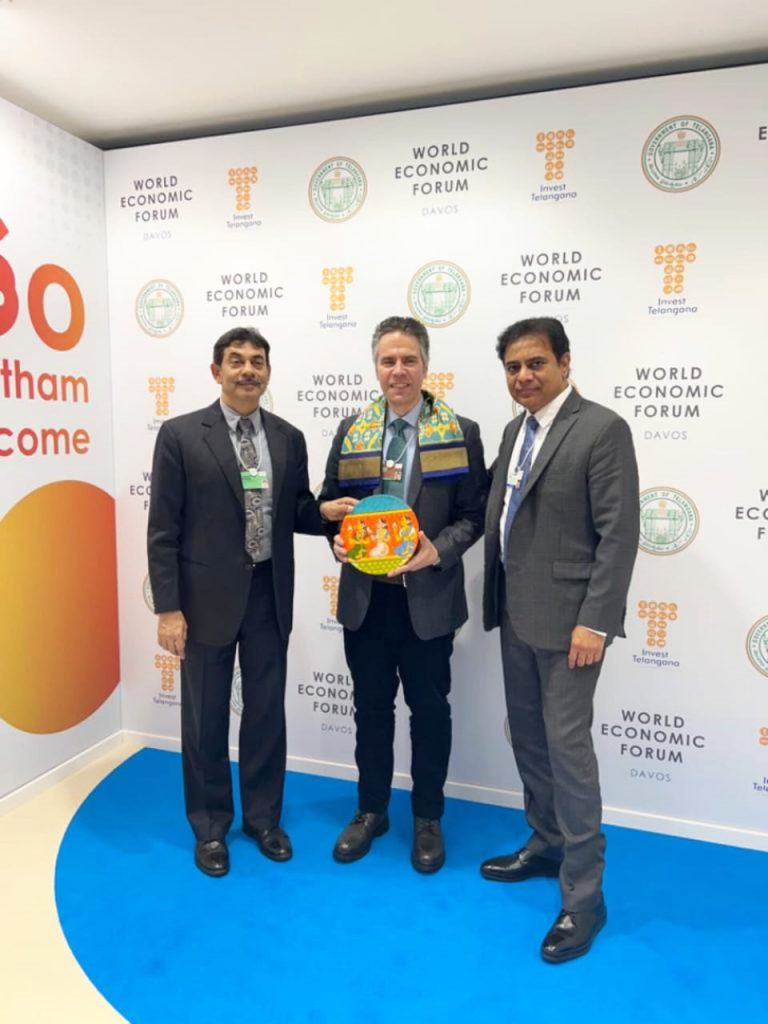ServiceNow-Chief-Strategy-Officer-Nick-Tzitzon-met-Minister-KTR-at-Telangana-Pavilion-on-the-sidelines-of-World-Economic-Forum.